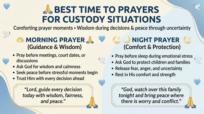 Best Time to Prayers for Custody Situations