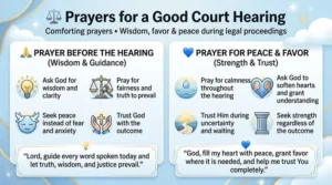 prayers for a good court hearing