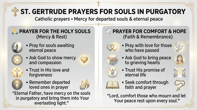 st gertrude prayers for souls in purgatory