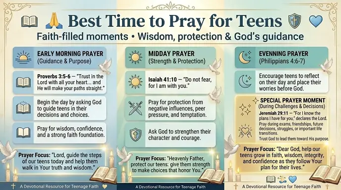 Best Time to Pray for Teens