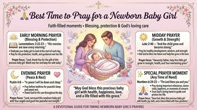 Best Time to Pray for a Newborn Baby Girl
