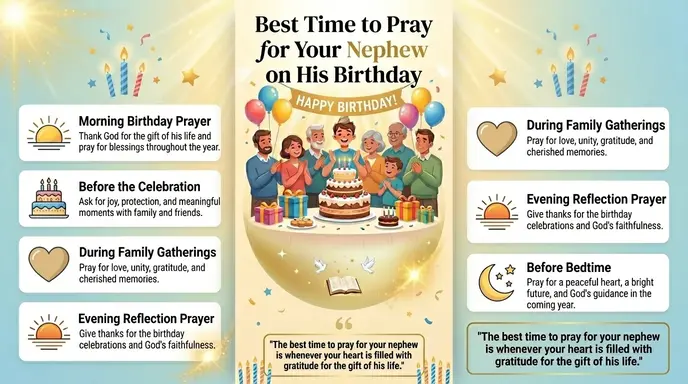 Best Time to Pray for Your Nephew on His Birthday