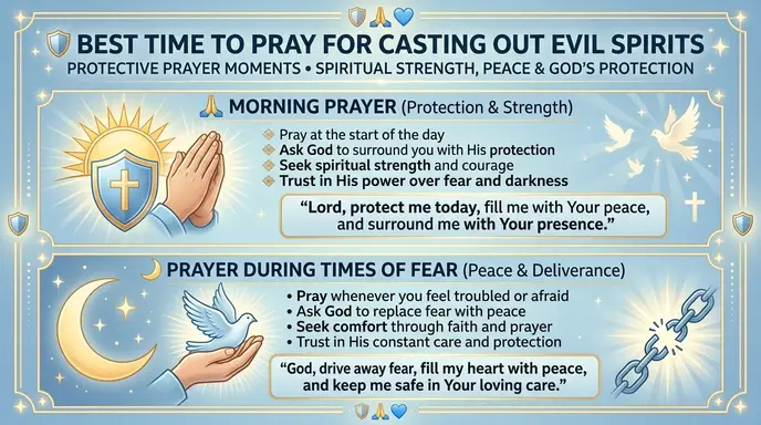 Best Time to Prayers for casting out evil spirits