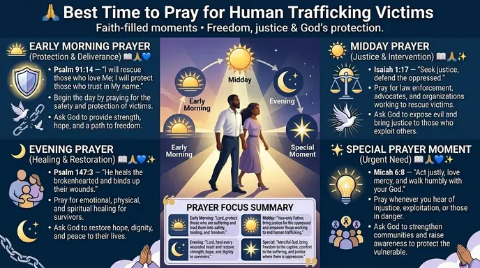 Best Time to Prayers for human trafficking