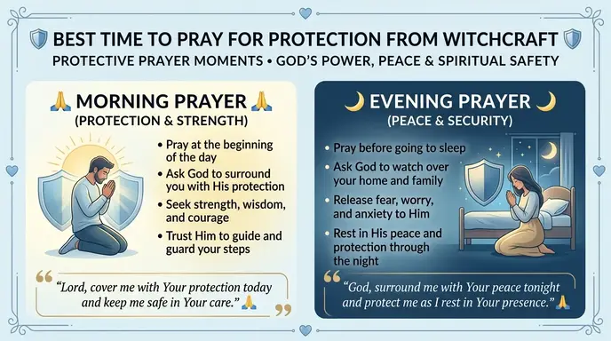 Best Time to Prayers for protection from witchcraft