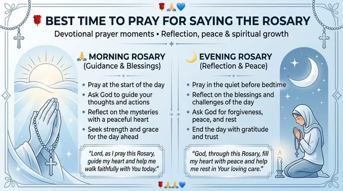 Best Time to Prayers for saying the rosary