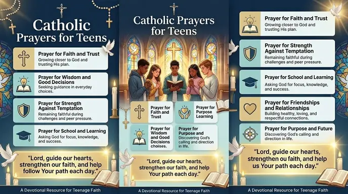 catholic prayers for teens