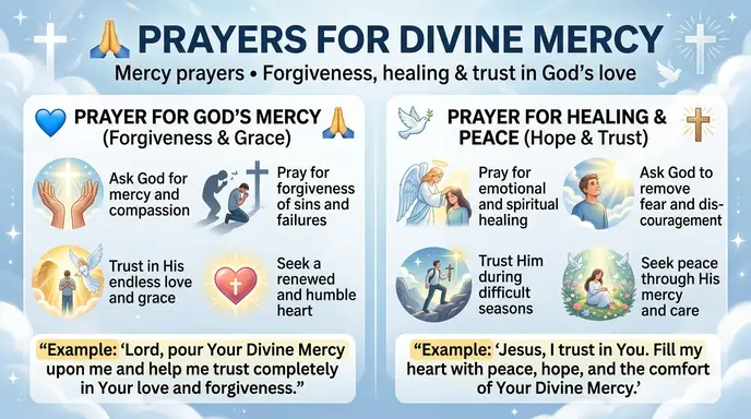 prayers for divine mercy