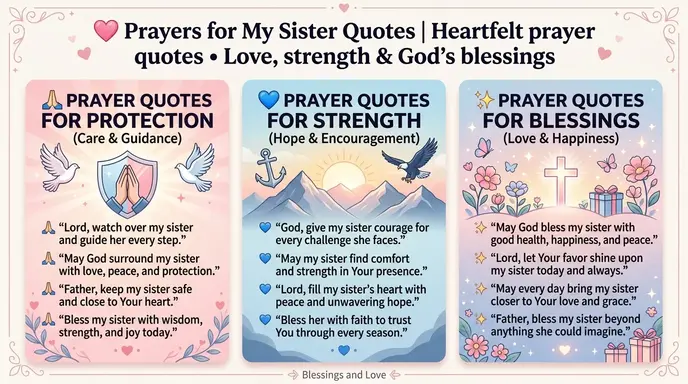 prayers for my sister quotes