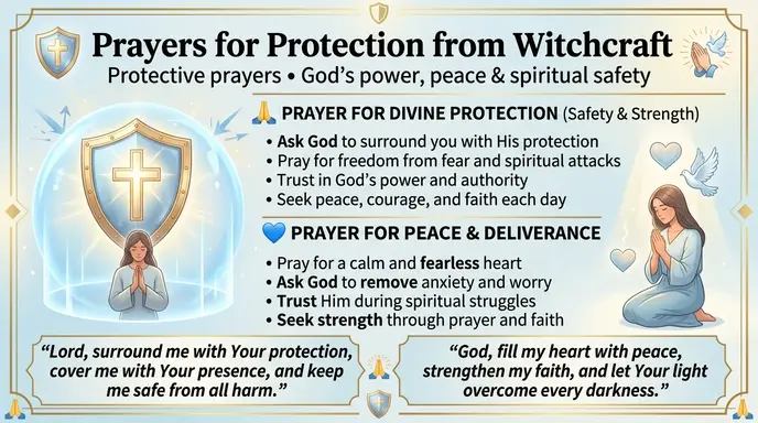 prayers for protection from witchcraft