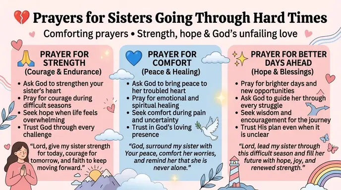 Prayers for Sisters Going Through Hard Times