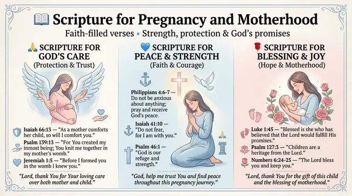 Scripture for Pregnancy and Motherhood