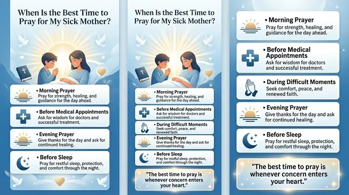 When Is the Best Time to Prayers for my sick mother?