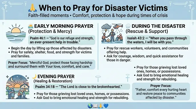 When to Pray for Disaster Victims
