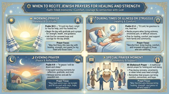 When to Recite Jewish Prayers for Healing and Strength