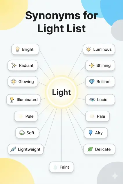 synonyms for light list
