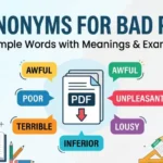 synonyms for bad pdf