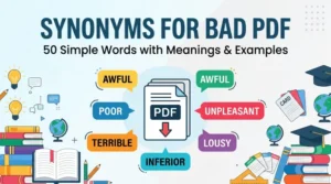 synonyms for bad pdf