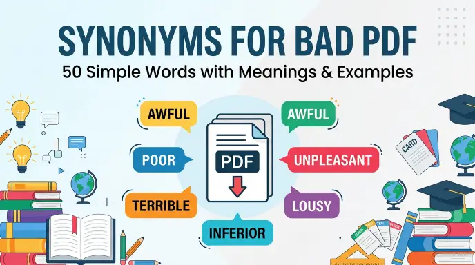 synonyms for bad pdf